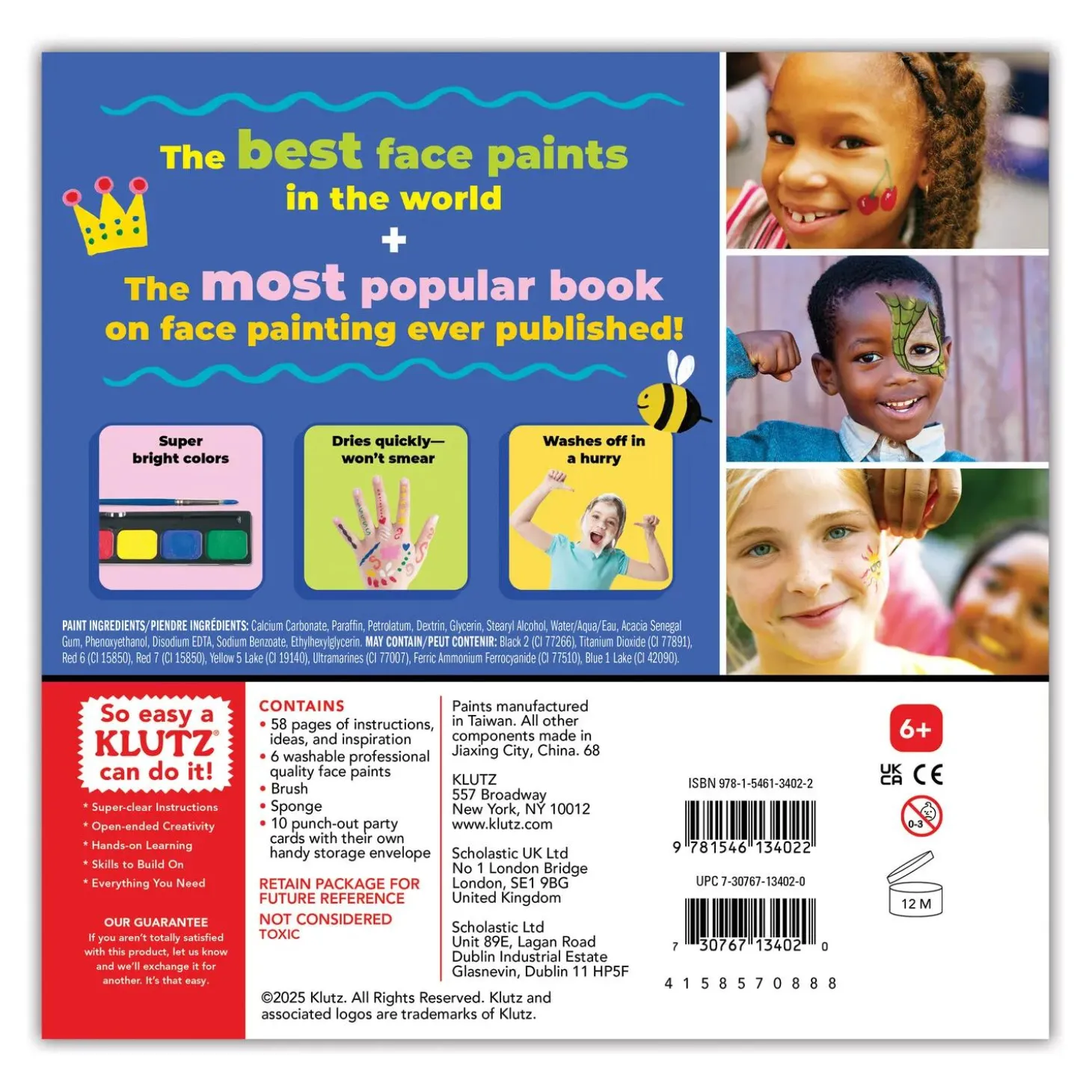 KLUTZ Face Painting Kit – All-in-One Creative Party Set