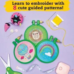 KLUTZ Super Cute Embroidery Book & Craft Kit