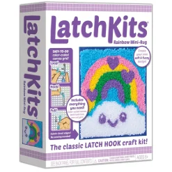 LatchKits Latch Hook Craft Kit: Rainbow