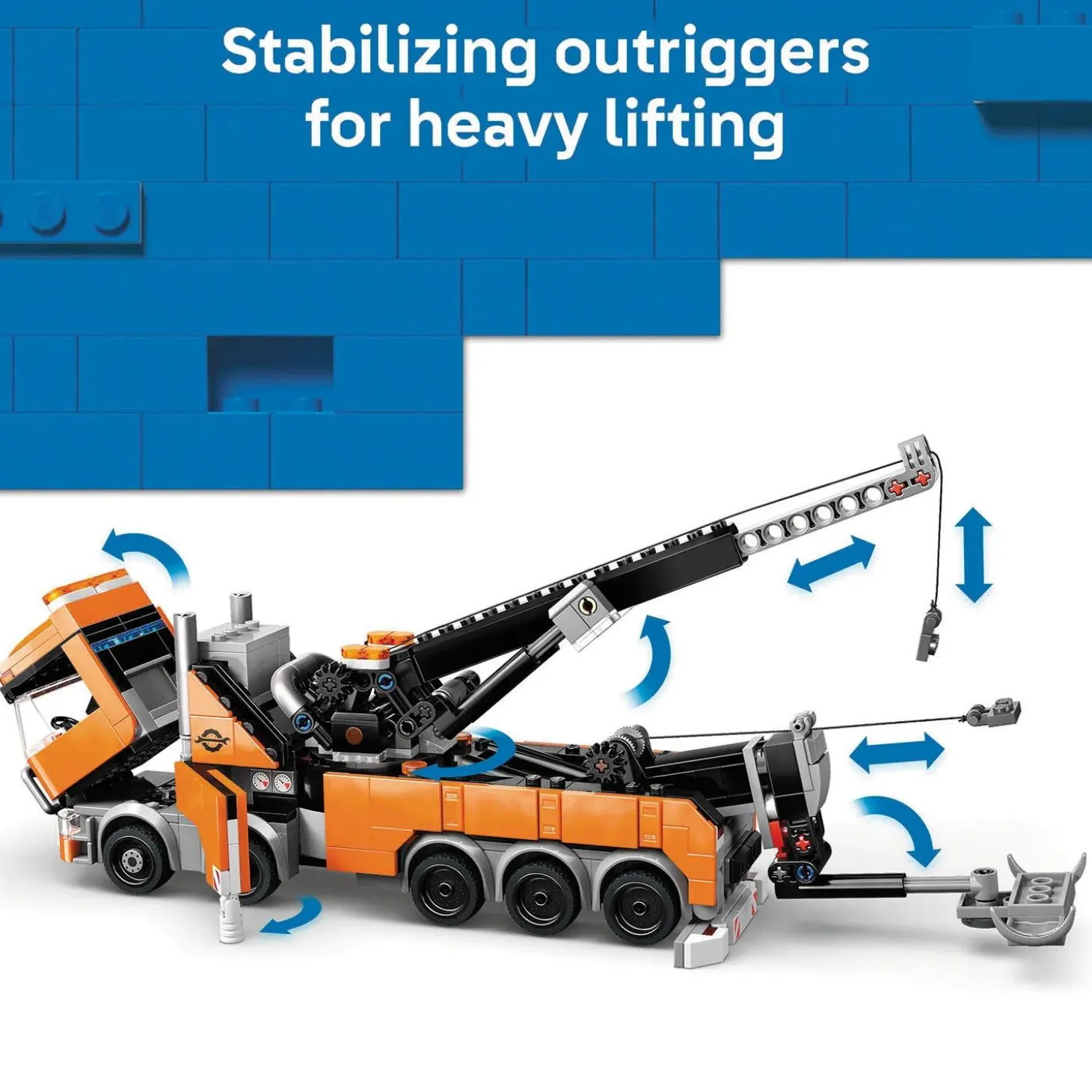 LEGO® City Heavy-Duty Recovery Tow Truck with Crane 60467