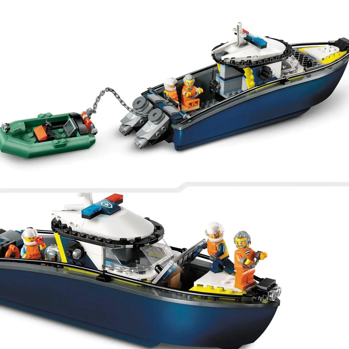 LEGO® City Police Boat Chase Building Toy 60456