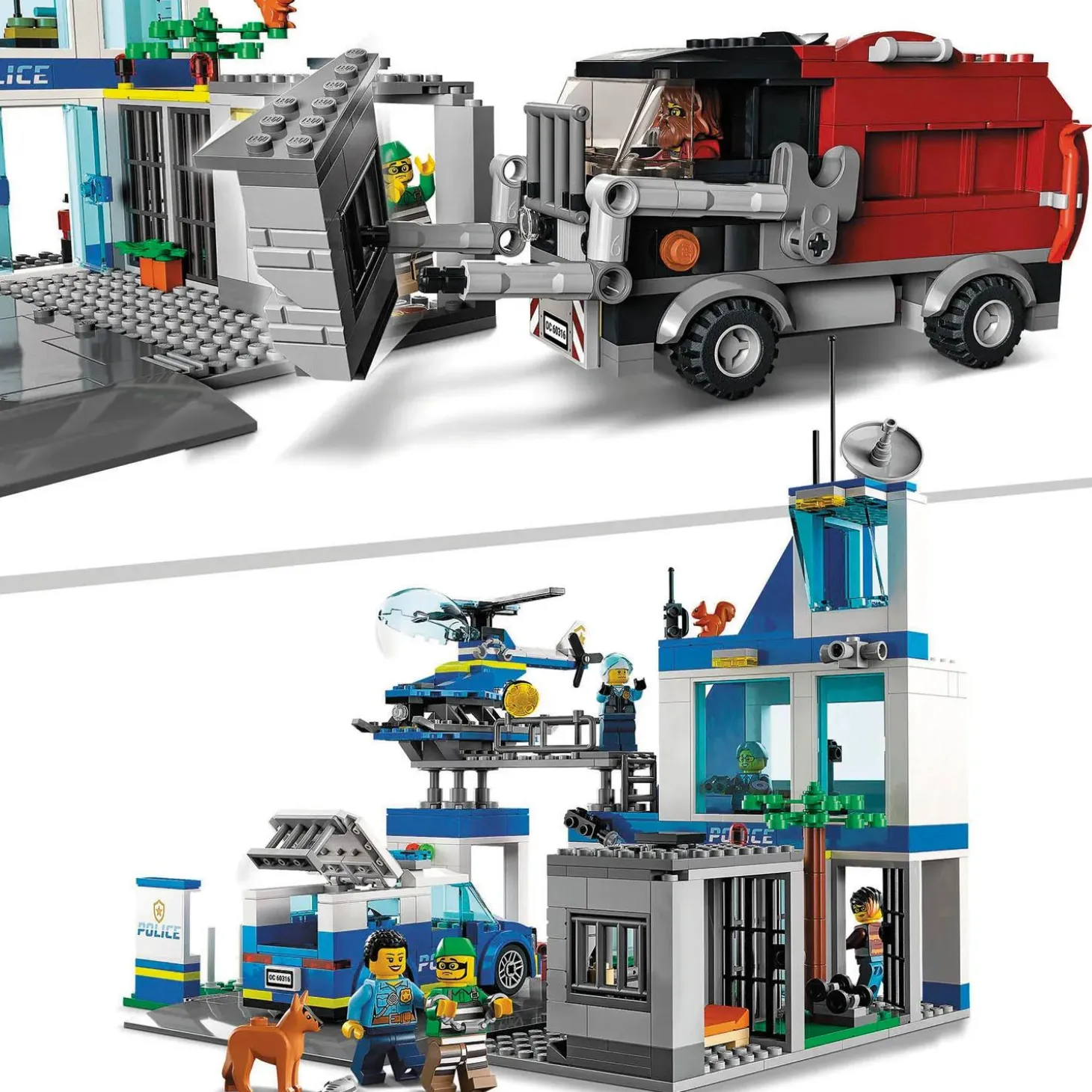 LEGO® City Police Station Truck Toy & Helicopter Set 60316