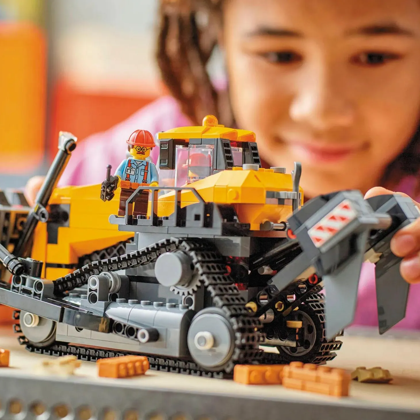 LEGO® City Yellow Bulldozer Construction Site 60466