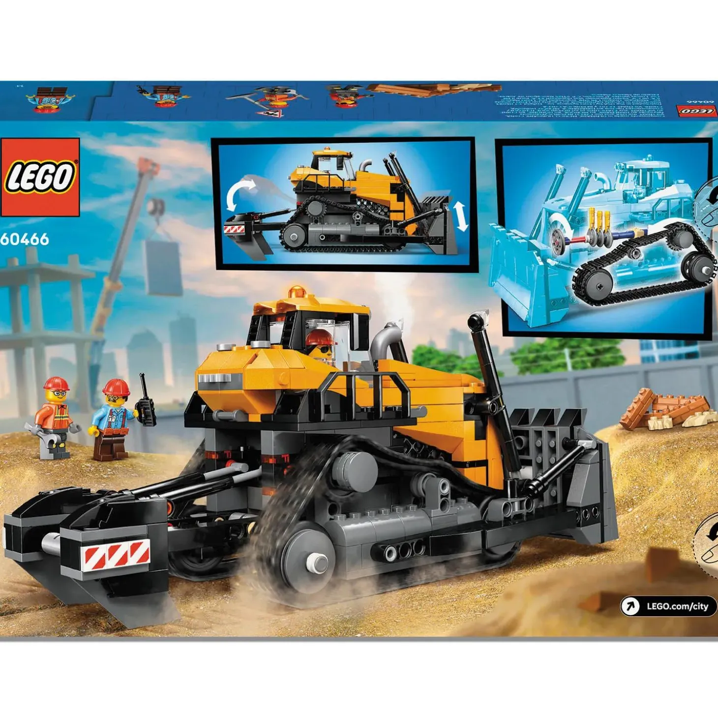 LEGO® City Yellow Bulldozer Construction Site 60466