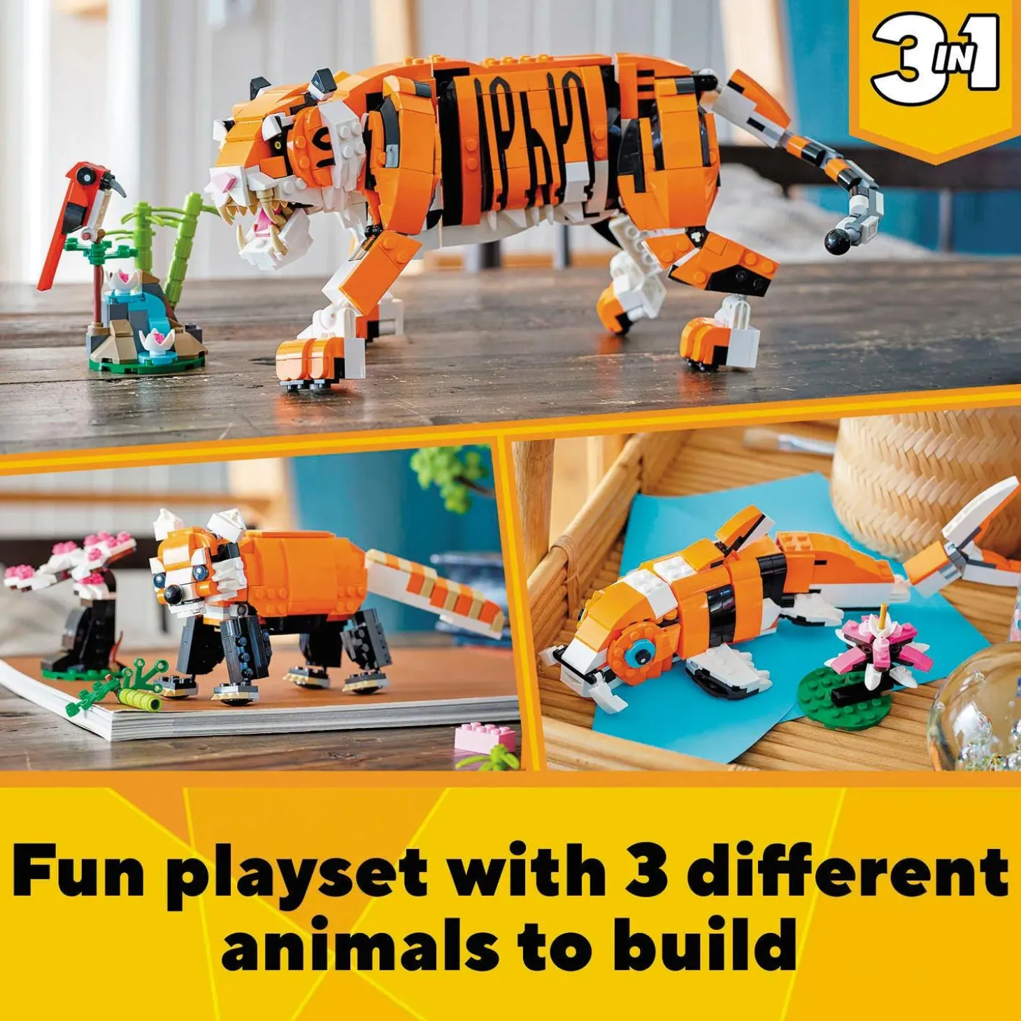 LEGO® Creator 3in1 Majestic Tiger Building Kit 31129