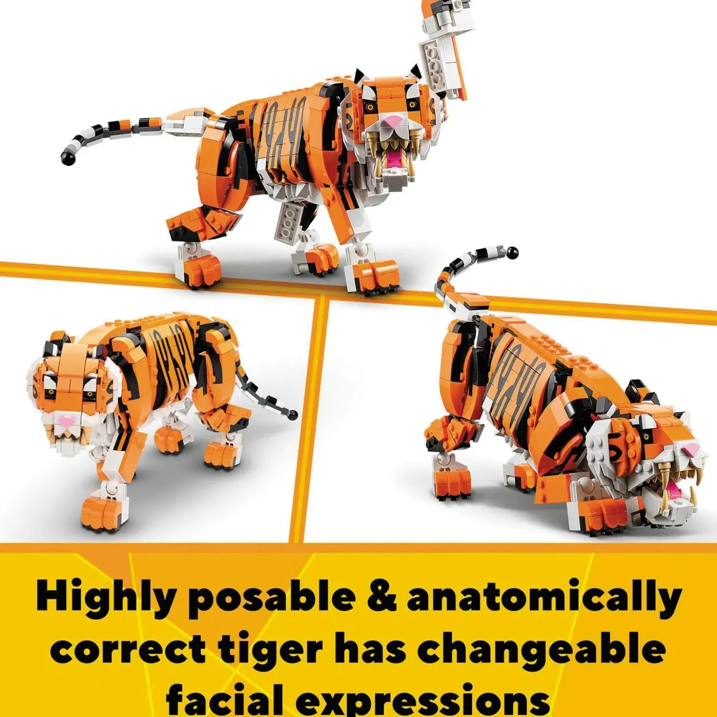 LEGO® Creator 3in1 Majestic Tiger Building Kit 31129