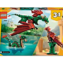 LEGO® Creator 3 in 1 Medieval Dragon Building Toy 31161