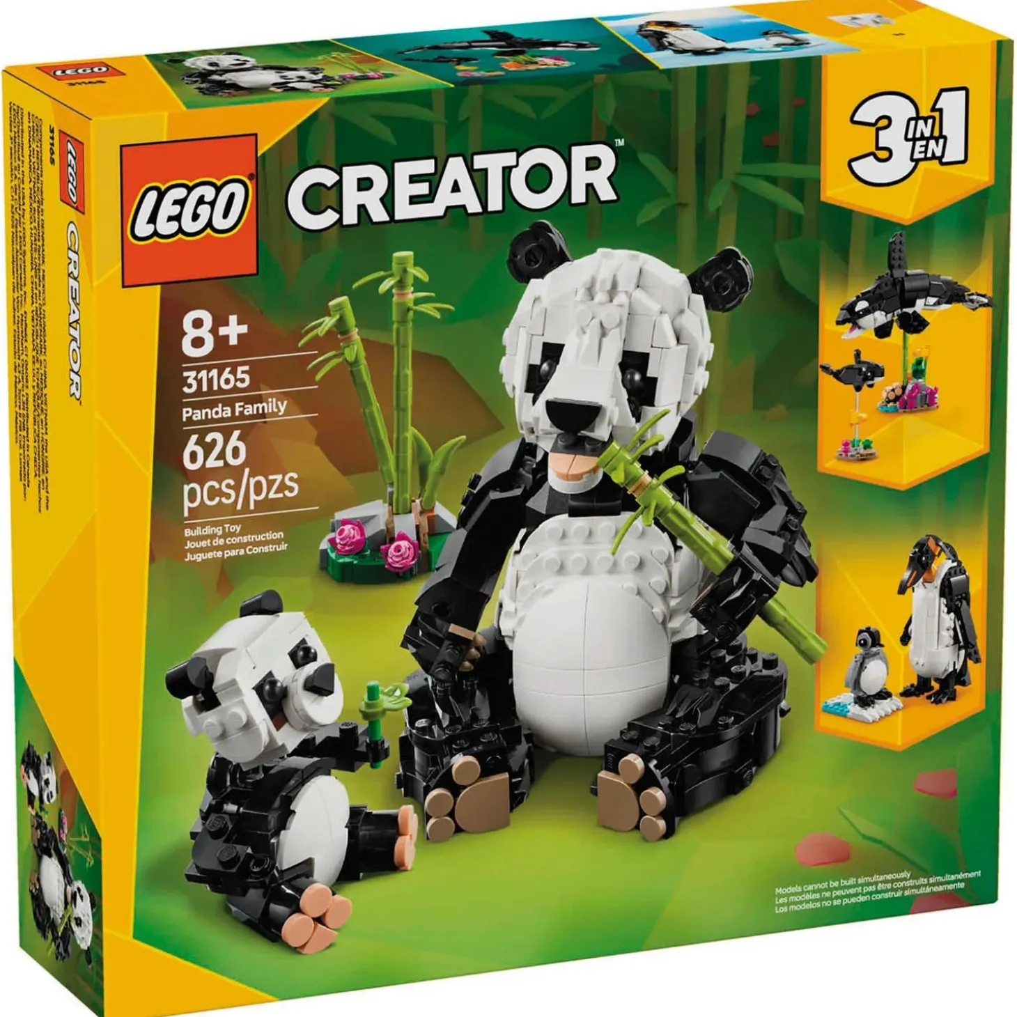LEGO® Creator 3 in 1 Wild Animals: Panda, Penguin or Orca Set 31165