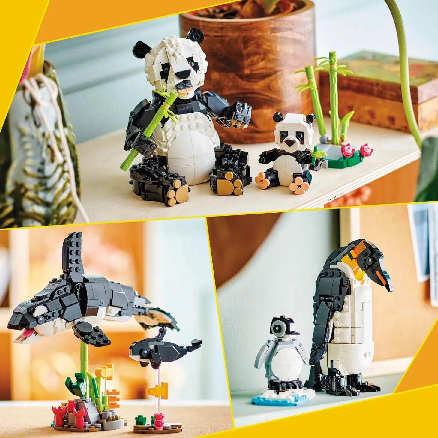LEGO® Creator 3 in 1 Wild Animals: Panda, Penguin or Orca Set 31165