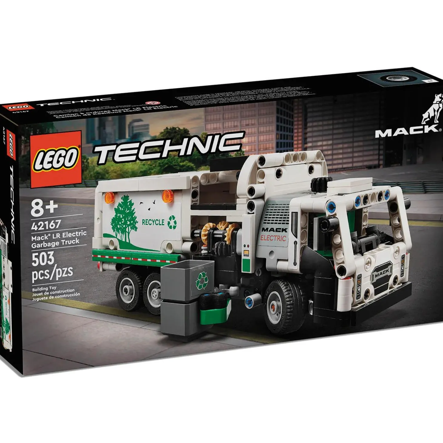 LEGO® Technic Mack LR Electric Garbage Truck Toy 42167