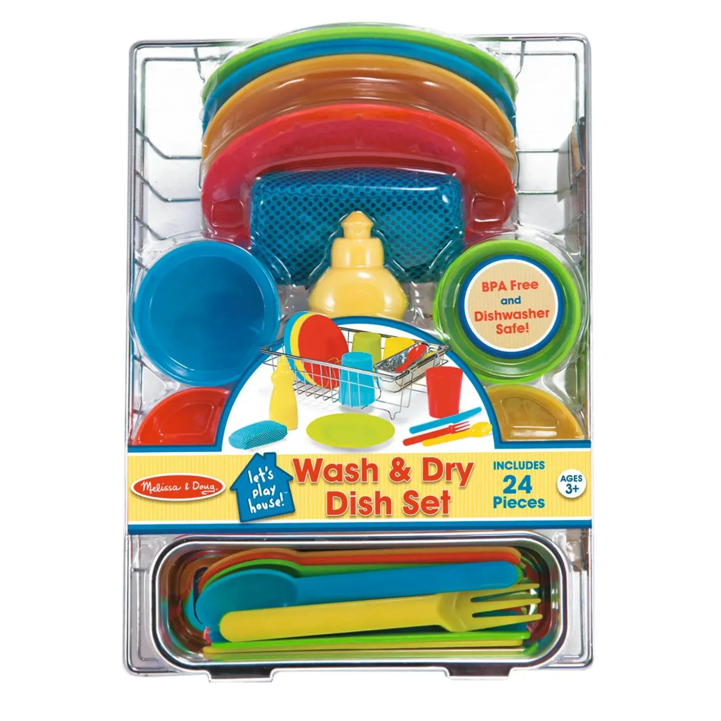 Lets Play House Wash & Dry Dish Set