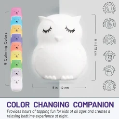 LumiPets® Owl Safe Touch Nightlight