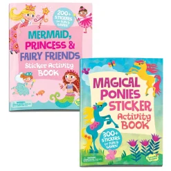 Magical Ponies & Fairy Friends Sticker Activity Books: Set of 2