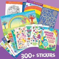 Magical Ponies & Fairy Friends Sticker Activity Books: Set of 2
