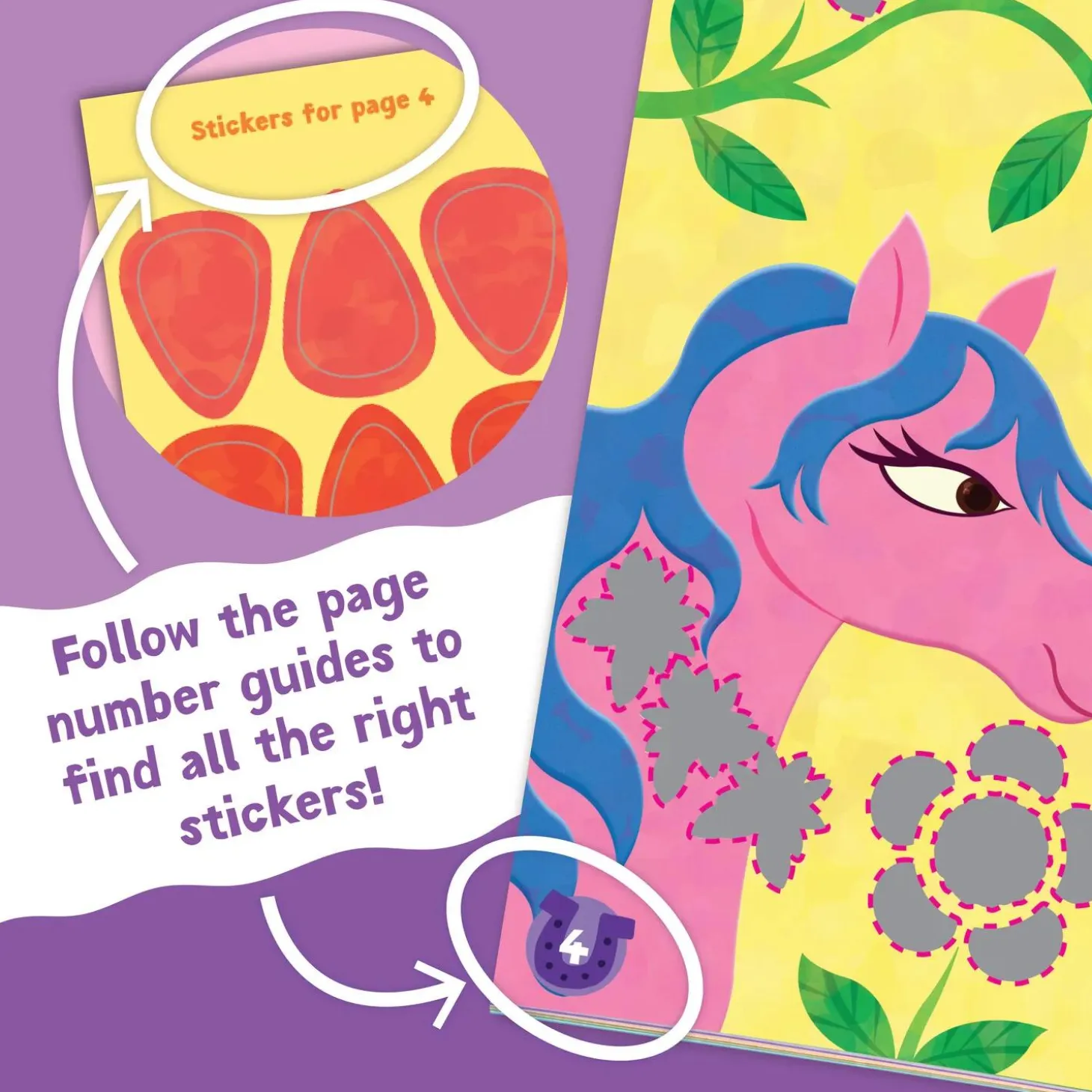 Magical Ponies & Fairy Friends Sticker Activity Books: Set of 2
