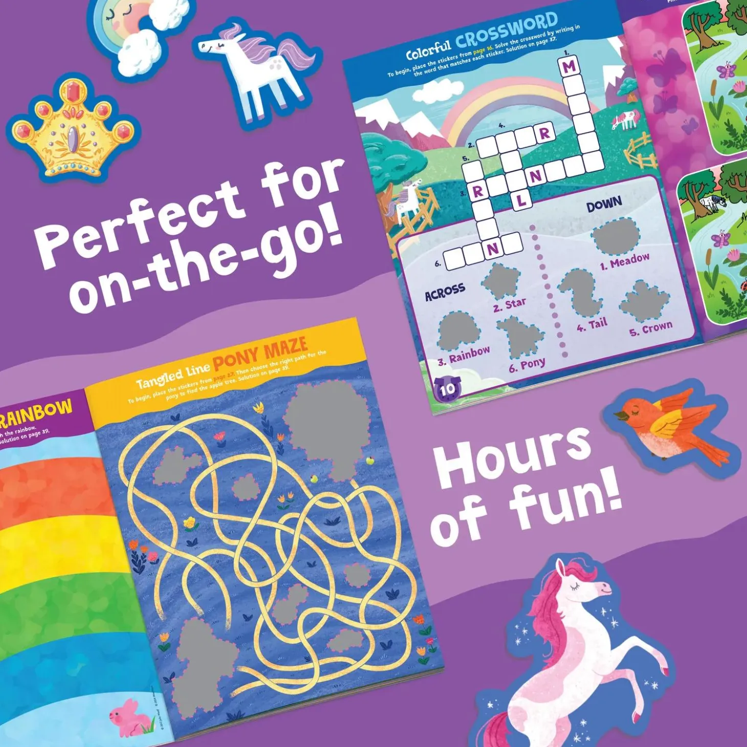 Magical Ponies & Fairy Friends Sticker Activity Books: Set of 2