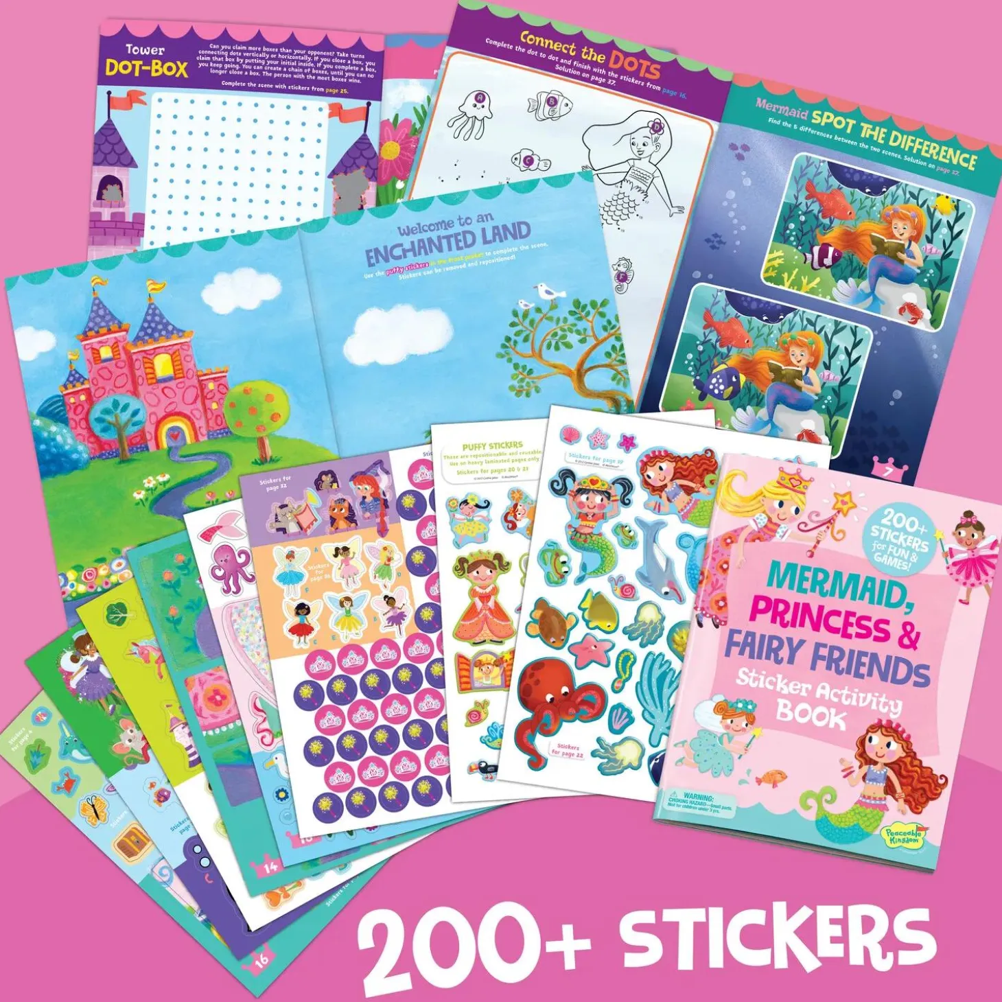 Magical Ponies & Fairy Friends Sticker Activity Books: Set of 2