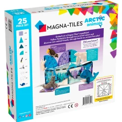 MAGNA-TILES® Arctic Animals 25-Piece Magnetic Construction Set, The ORIGINAL Magnetic Building Brand