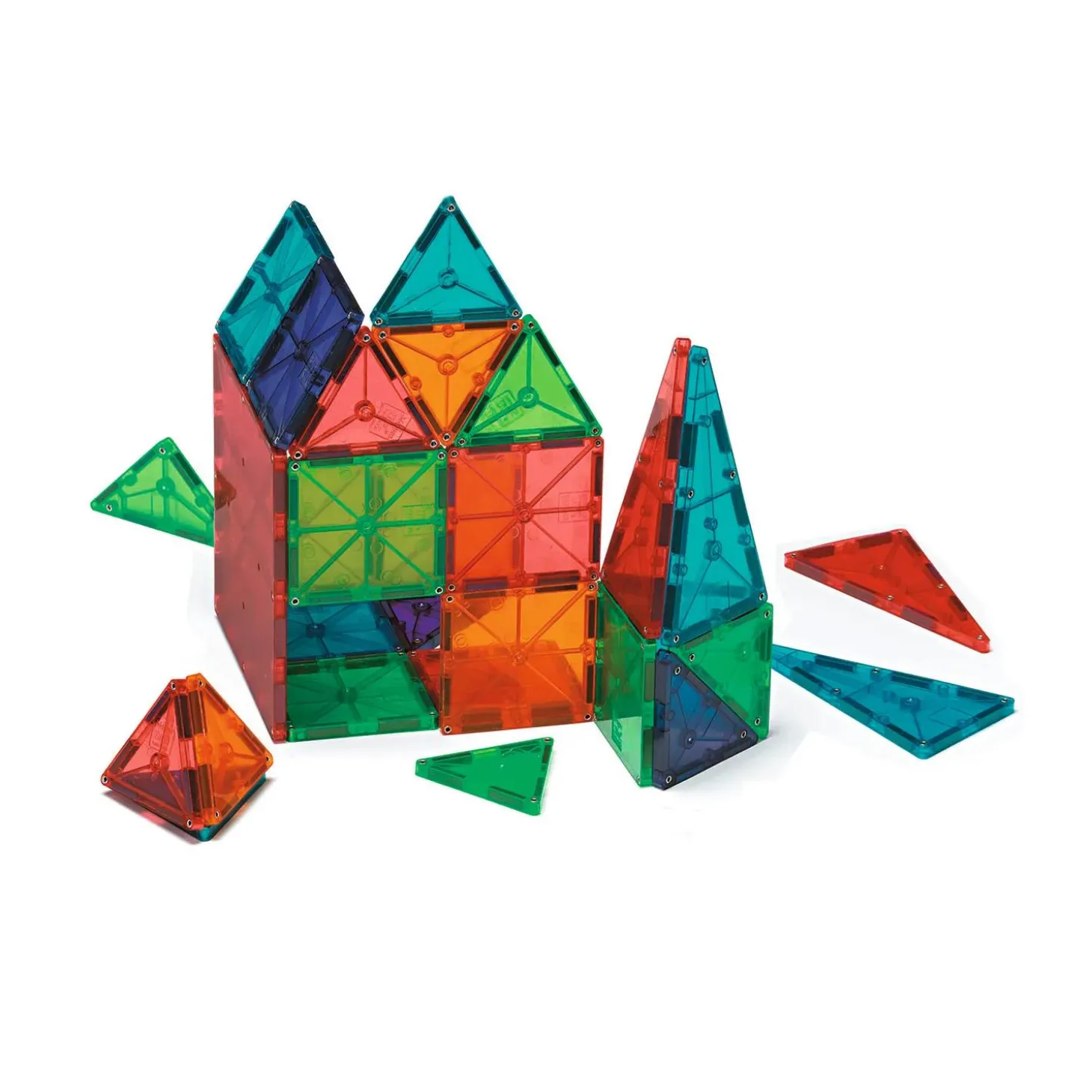 MAGNA-TILES® Classic 100-Piece Magnetic Construction Set with FREE Storage Bin