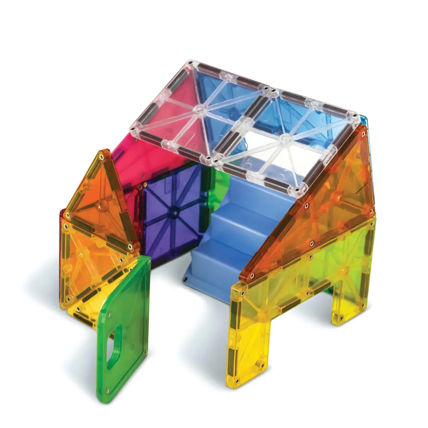 MAGNA-TILES® House 28-Piece Magnetic Construction Set, The ORIGINAL Magnetic Building Brand