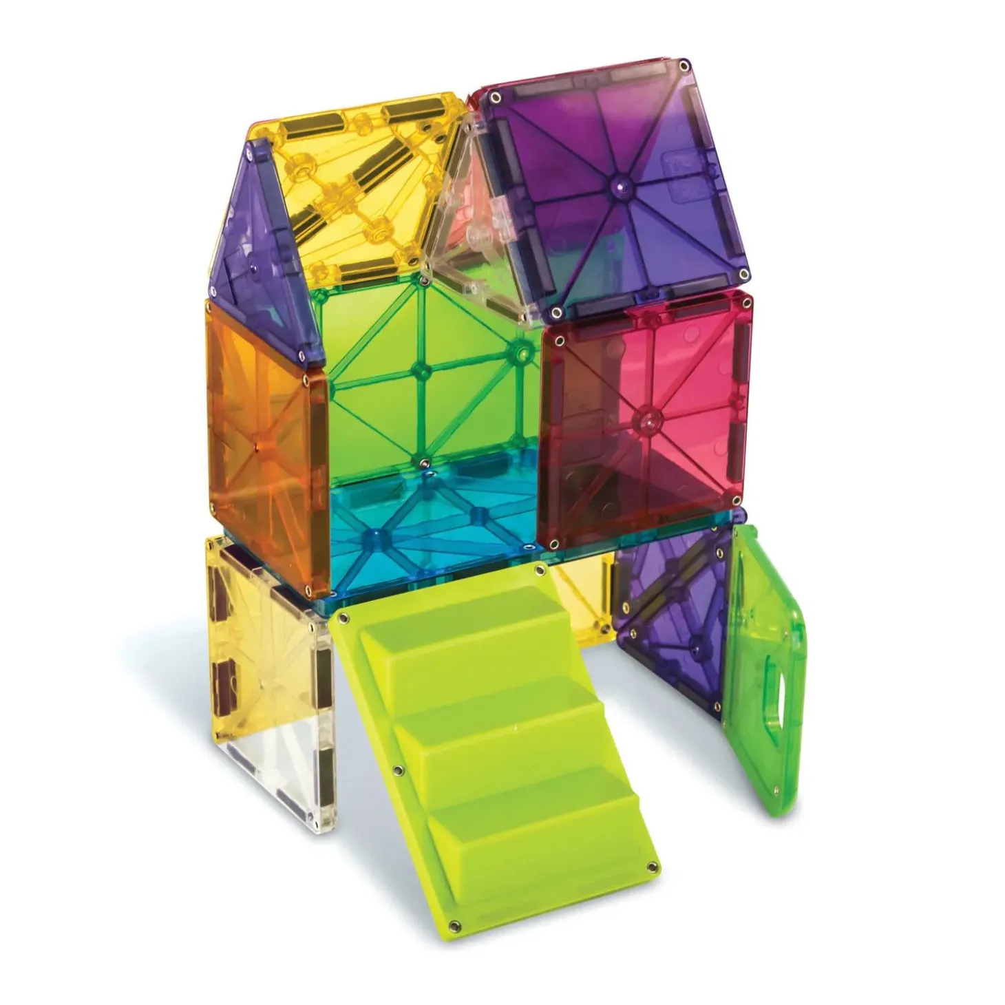MAGNA-TILES® House 28-Piece Magnetic Construction Set, The ORIGINAL Magnetic Building Brand