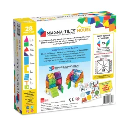 MAGNA-TILES® House 28-Piece Magnetic Construction Set, The ORIGINAL Magnetic Building Brand