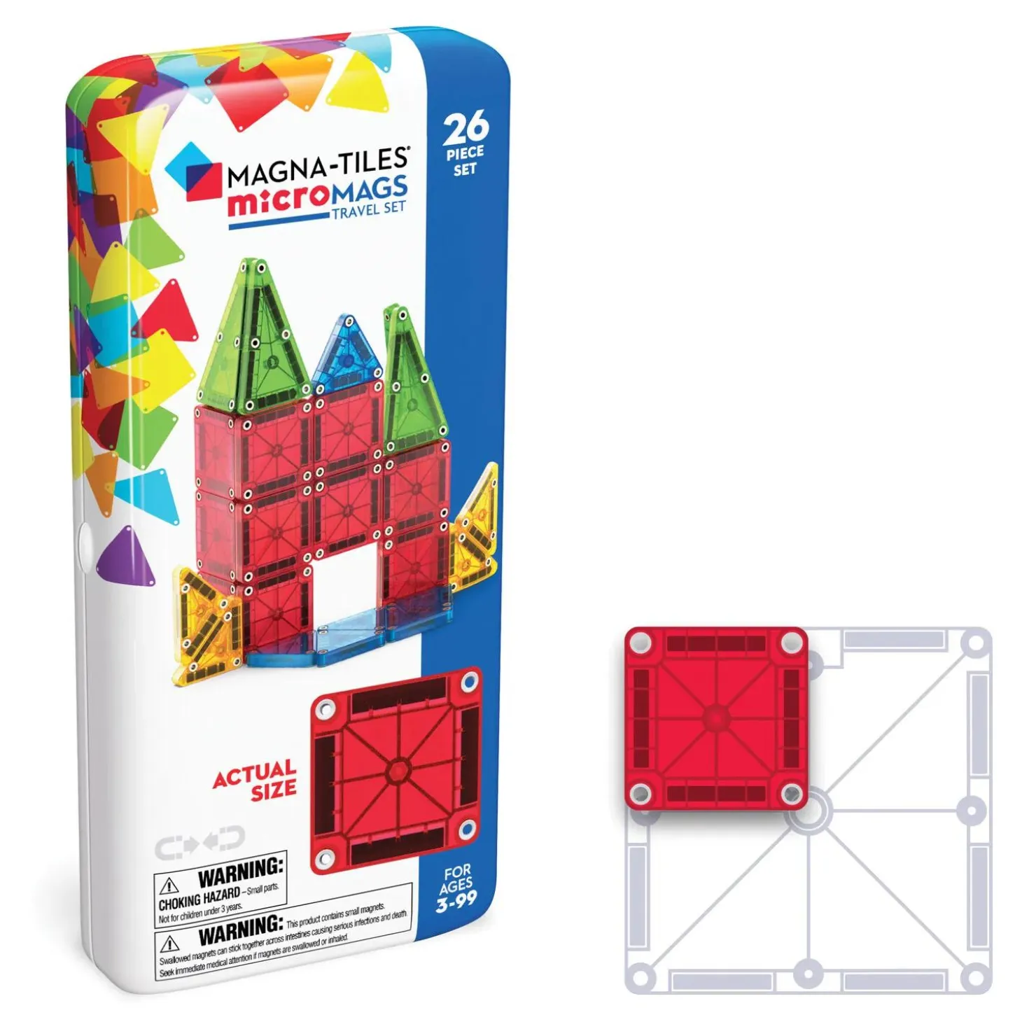 MAGNA-TILES® microMAGS 26-Piece Travel Set