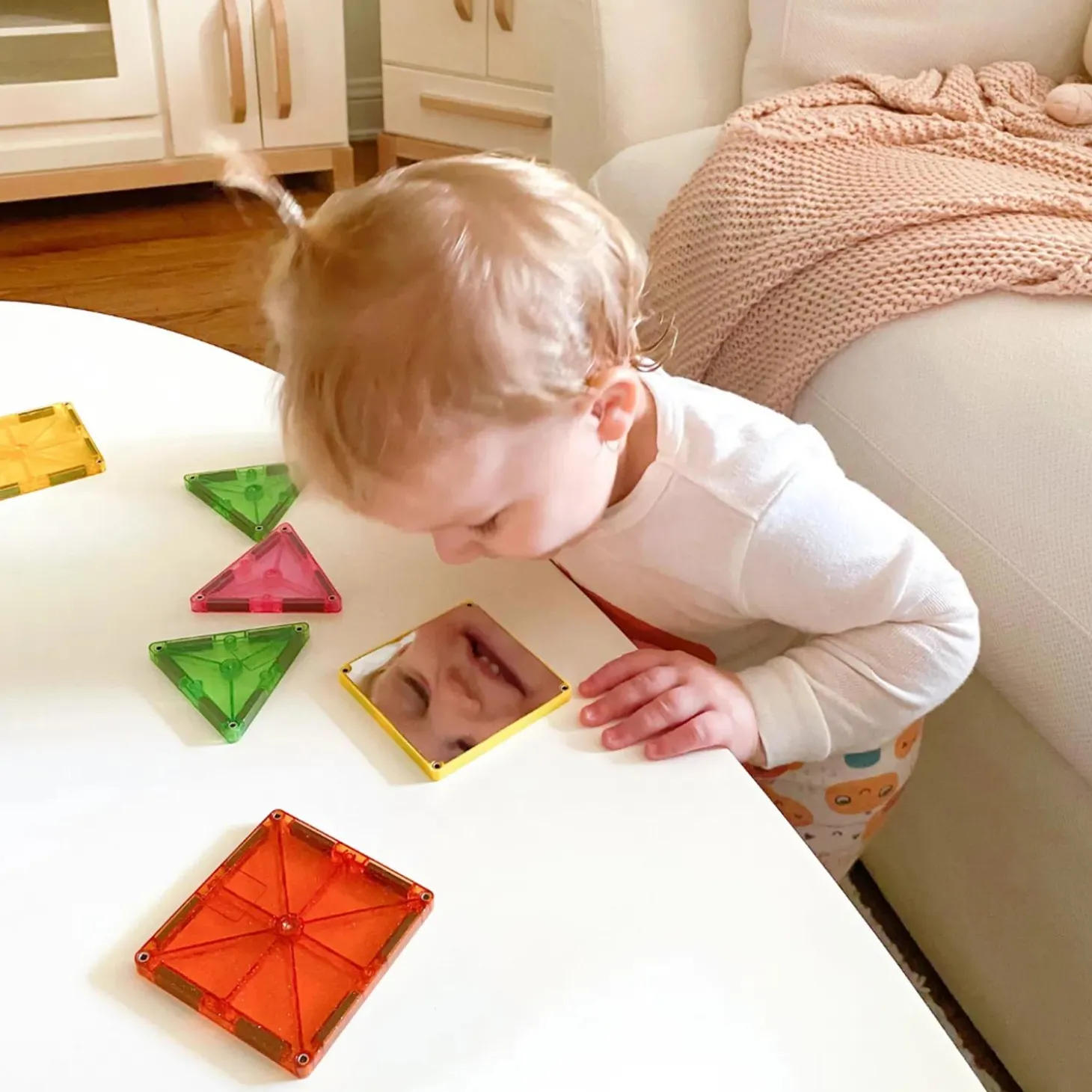 MAGNA-TILES® Stardust 15-Piece Magnetic Construction Set, The ORIGINAL Magnetic Building Brand