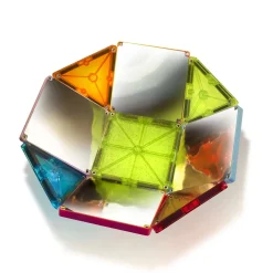 MAGNA-TILES® Stardust 15-Piece Magnetic Construction Set, The ORIGINAL Magnetic Building Brand