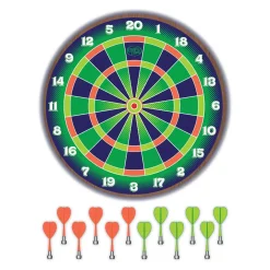Magnetic Dart Board Game for Kids & Families - Wooden Dartboard with Magnetic Darts