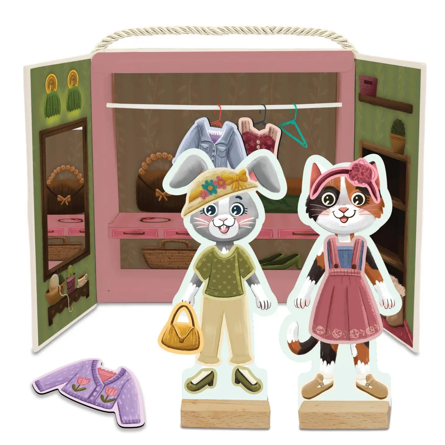Magnetic Dress Up: Cozy Critters Playset