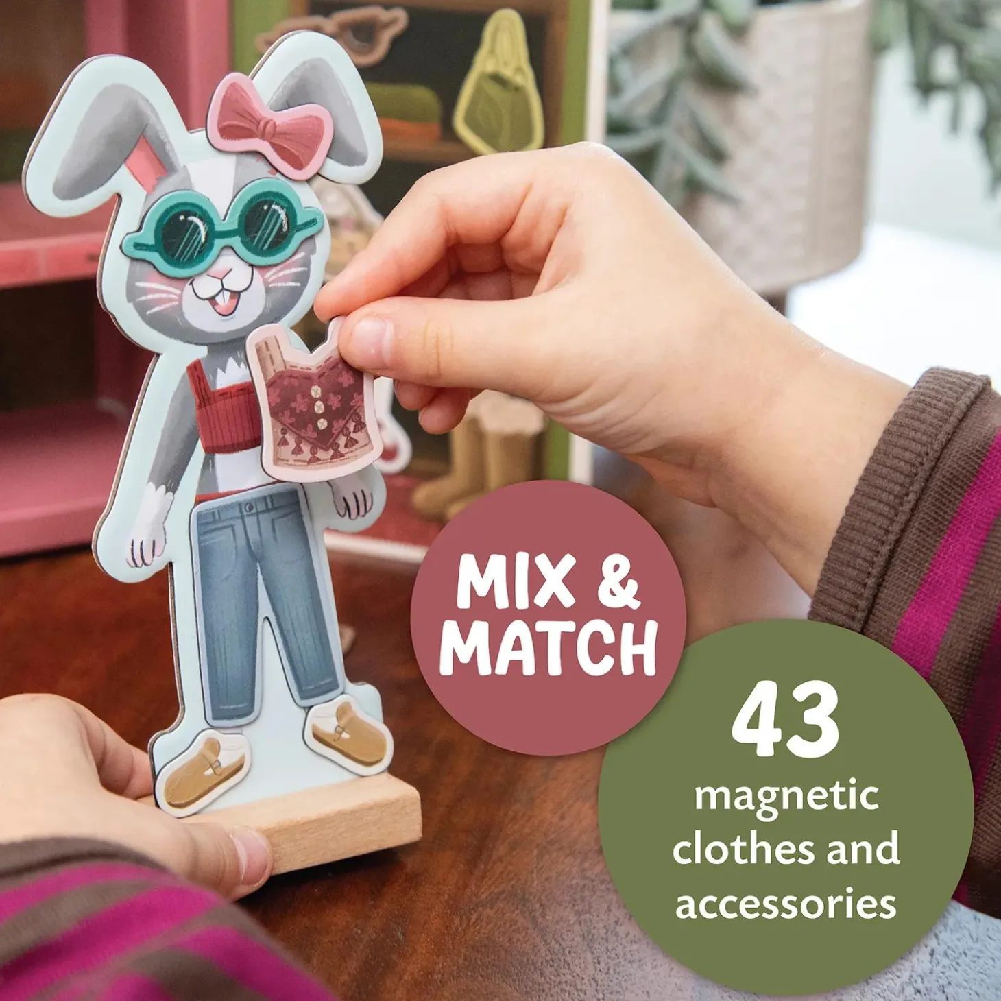 Magnetic Dress Up: Cozy Critters Playset
