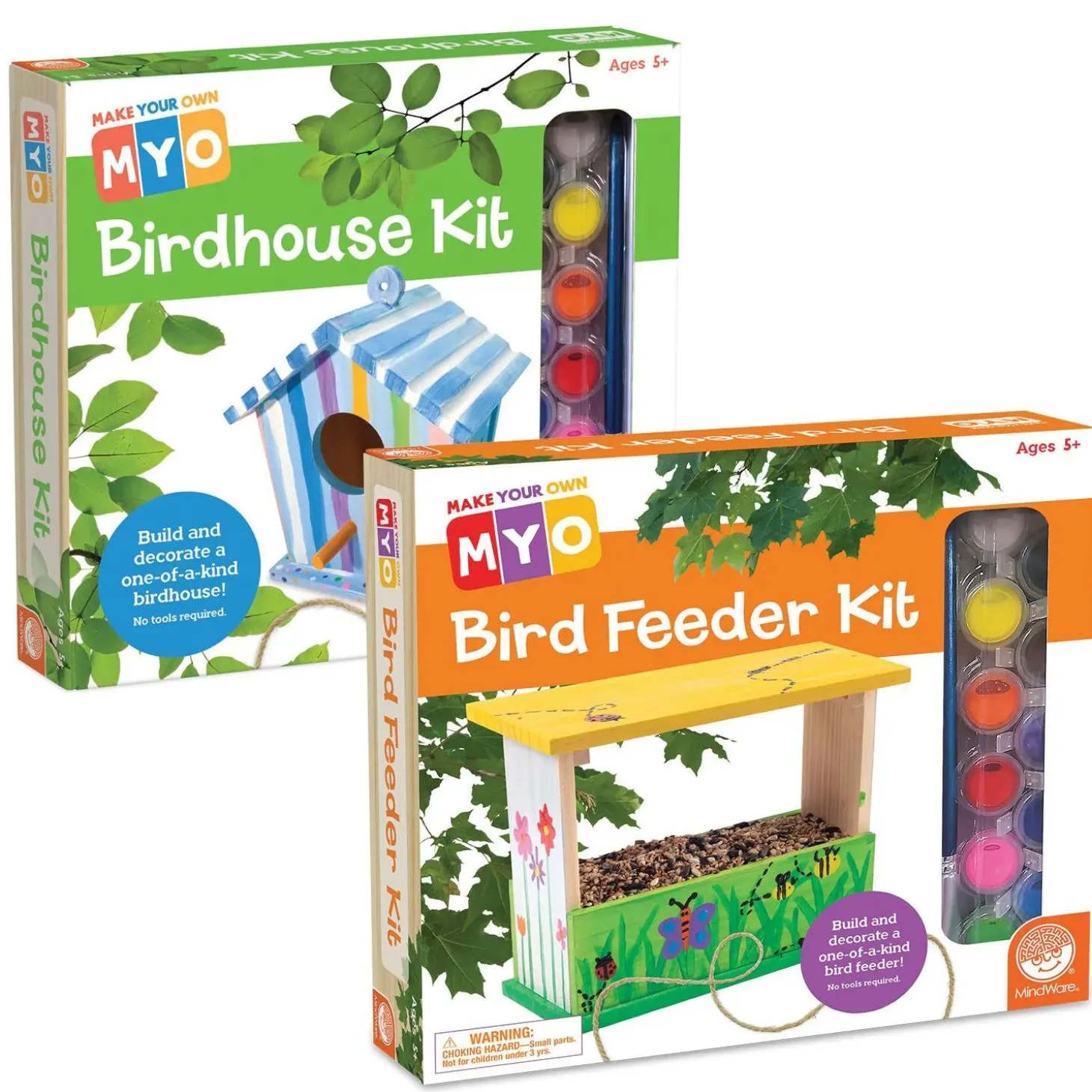 Make Your Own Birdhouse and Feeder: Set of 2