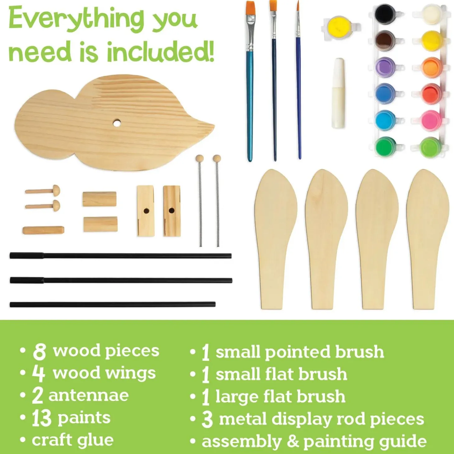 Make Your Own Bumble Bee Wind Spinner Craft Kit