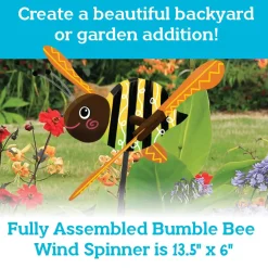 Make Your Own Bumble Bee Wind Spinner Craft Kit