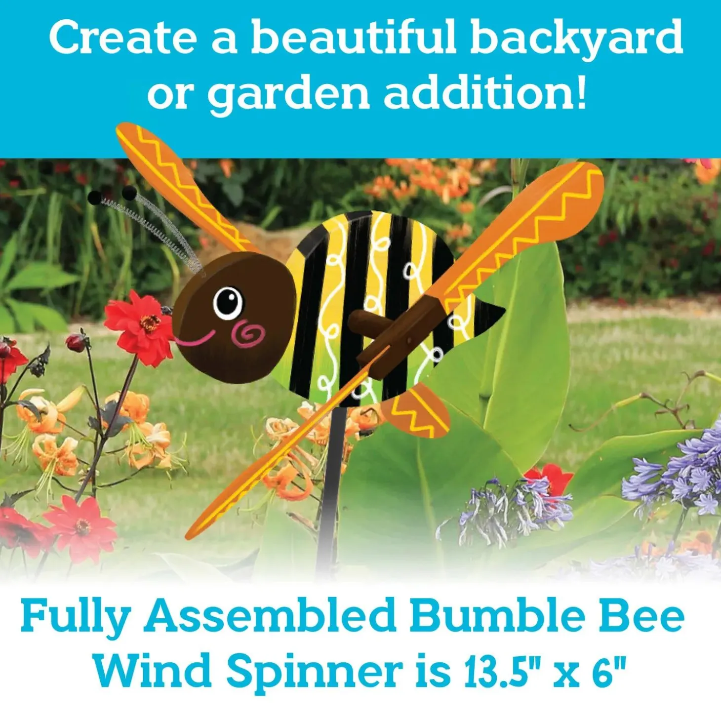 Make Your Own Bumble Bee Wind Spinner Craft Kit