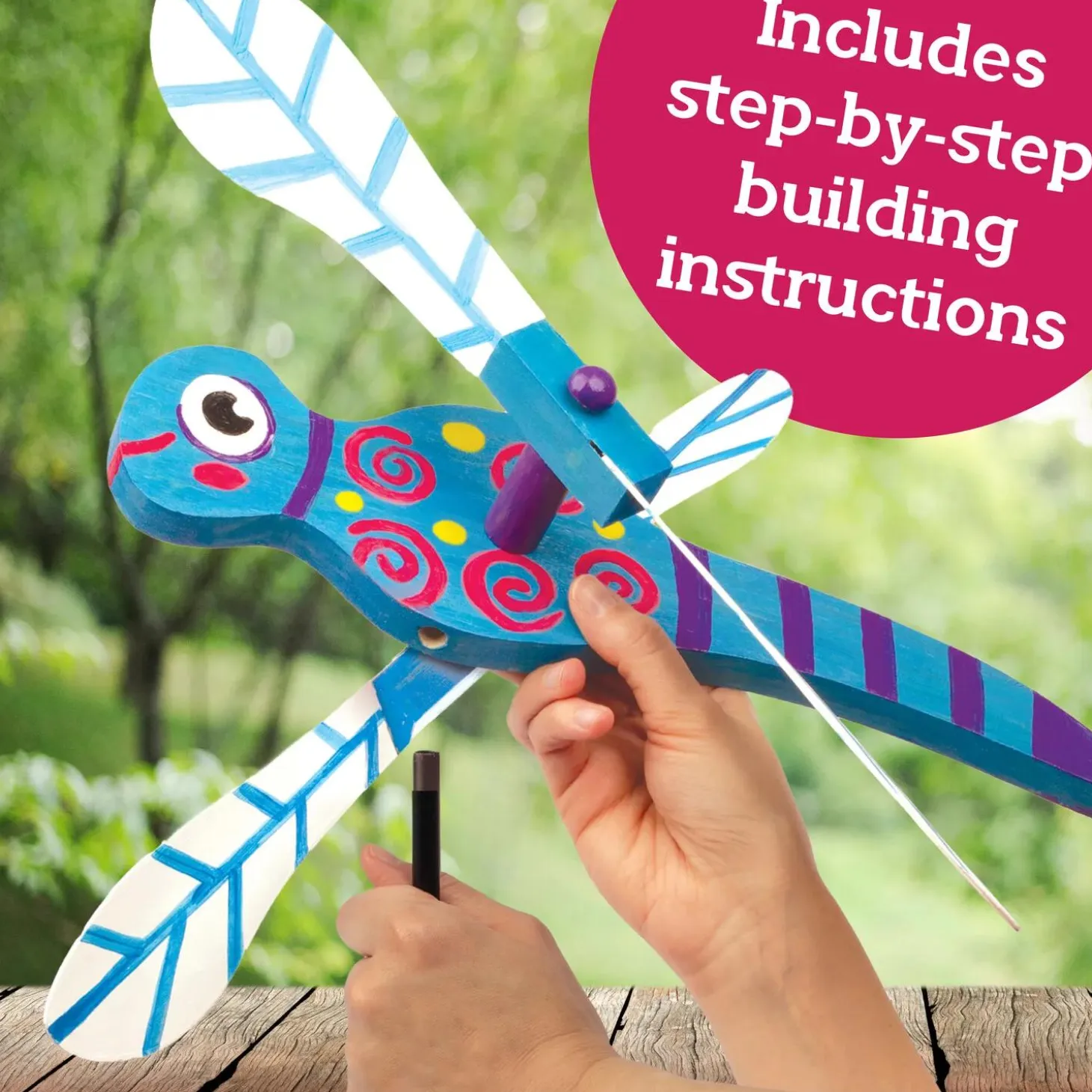 Make Your Own Dragonfly Wind Spinner Craft Kit