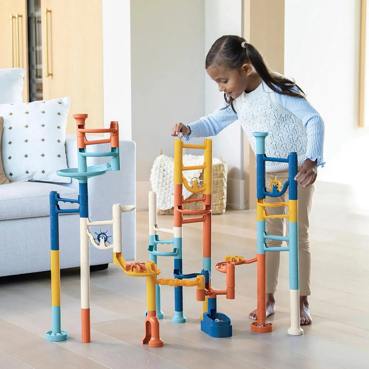 Marble Run 103 Piece Set: Calming Colors