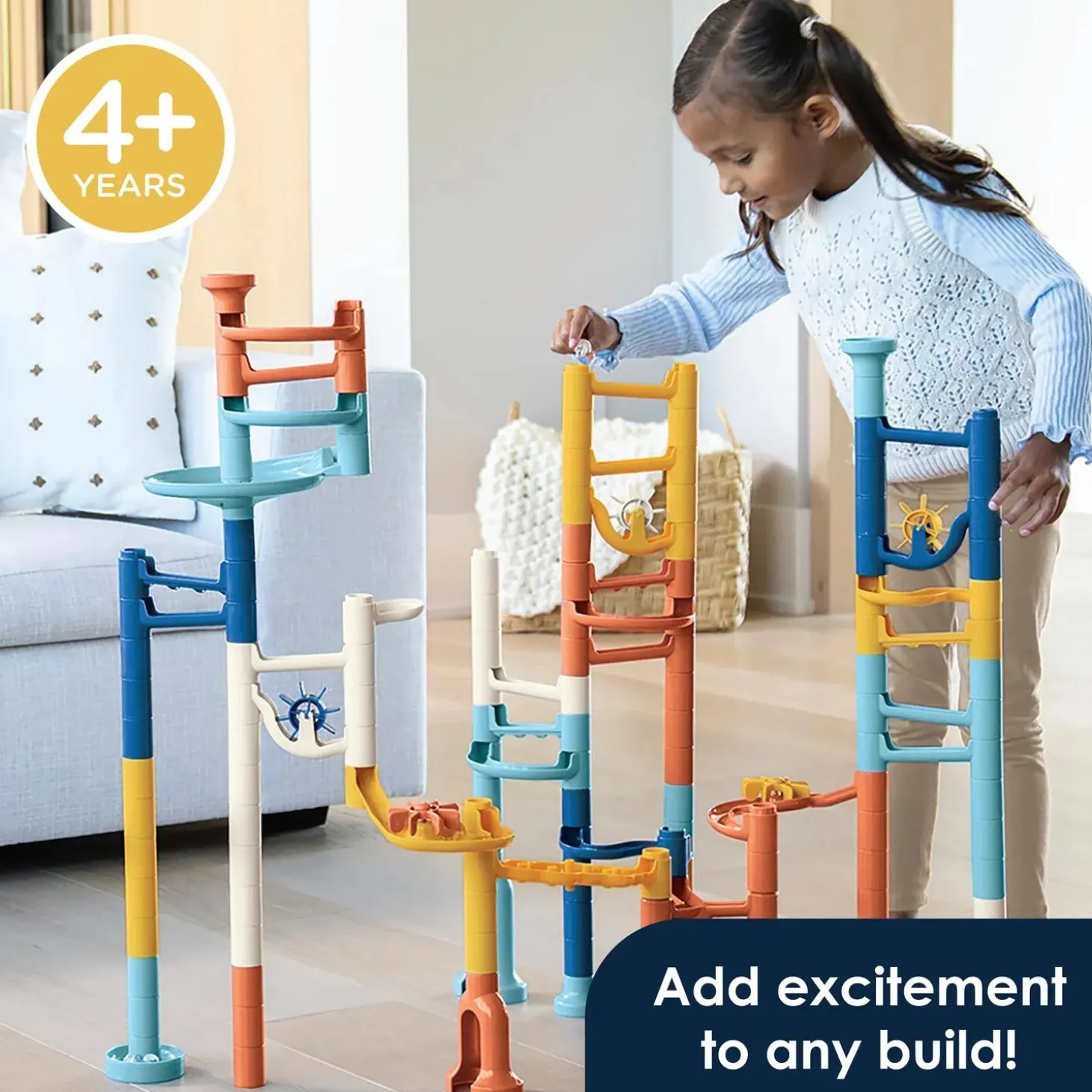 Marble Run 103 Piece Set: Calming Colors