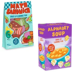 Math Sandwich & Alphabet Soup Games: Set of 2