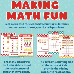 Math Sandwich & Alphabet Soup Games: Set of 2