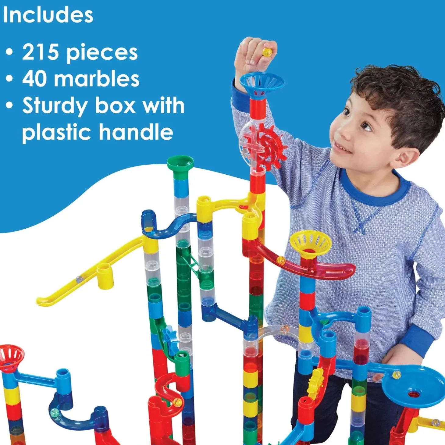 Mega Marble Run: 215-Piece Set
