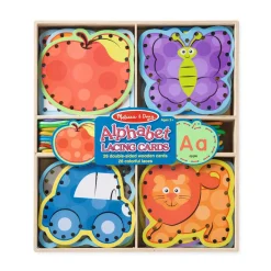 Melissa & Doug Alphabet Lacing Cards