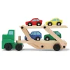 Melissa & Doug Car Carrier Truck & Cars Wooden Toy Set