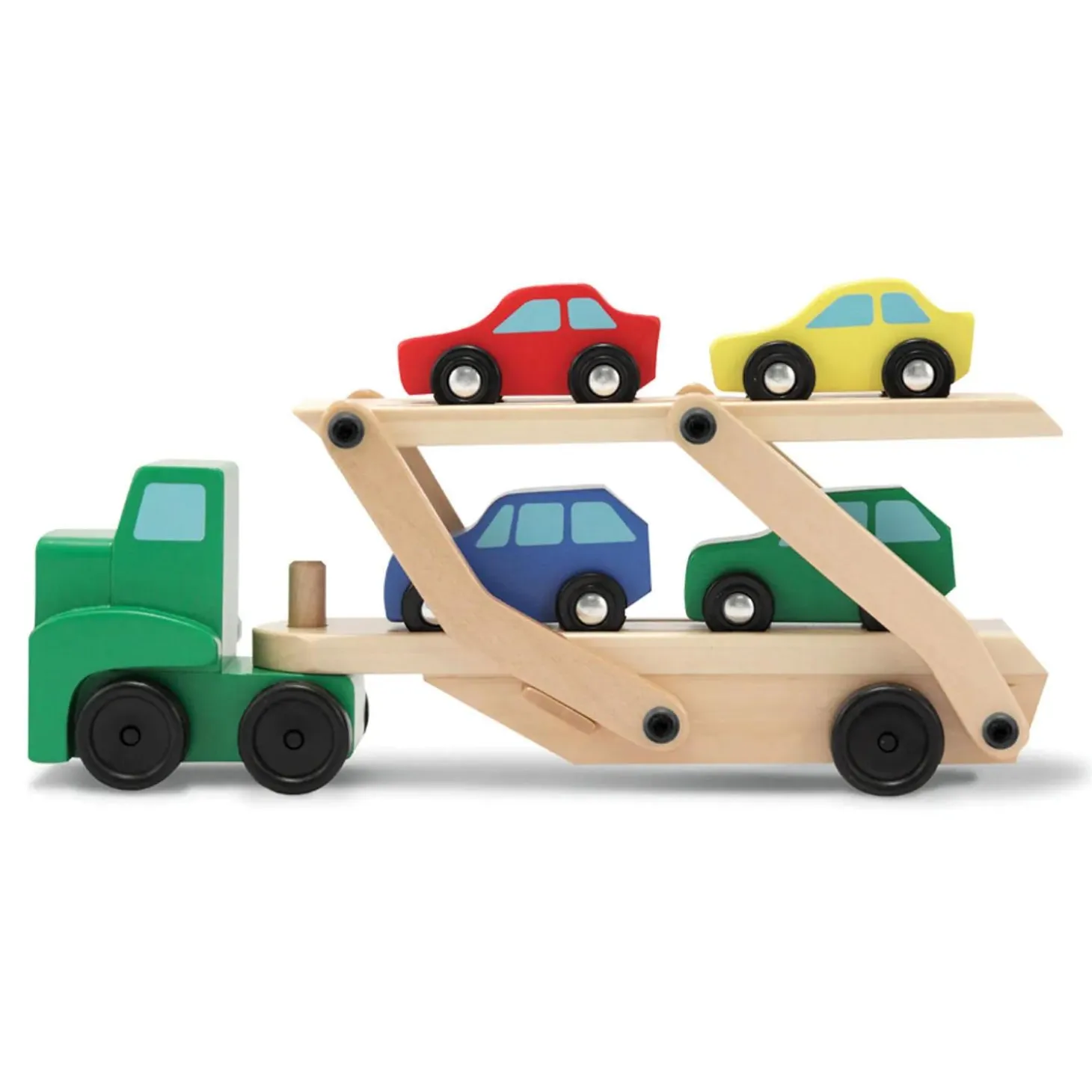 Melissa & Doug Car Carrier Truck & Cars Wooden Toy Set