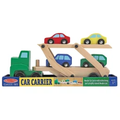 Melissa & Doug Car Carrier Truck & Cars Wooden Toy Set