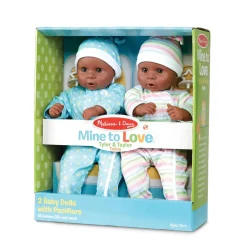 Melissa & Doug: Mine to Love Twins Tyler & Taylor Dolls
