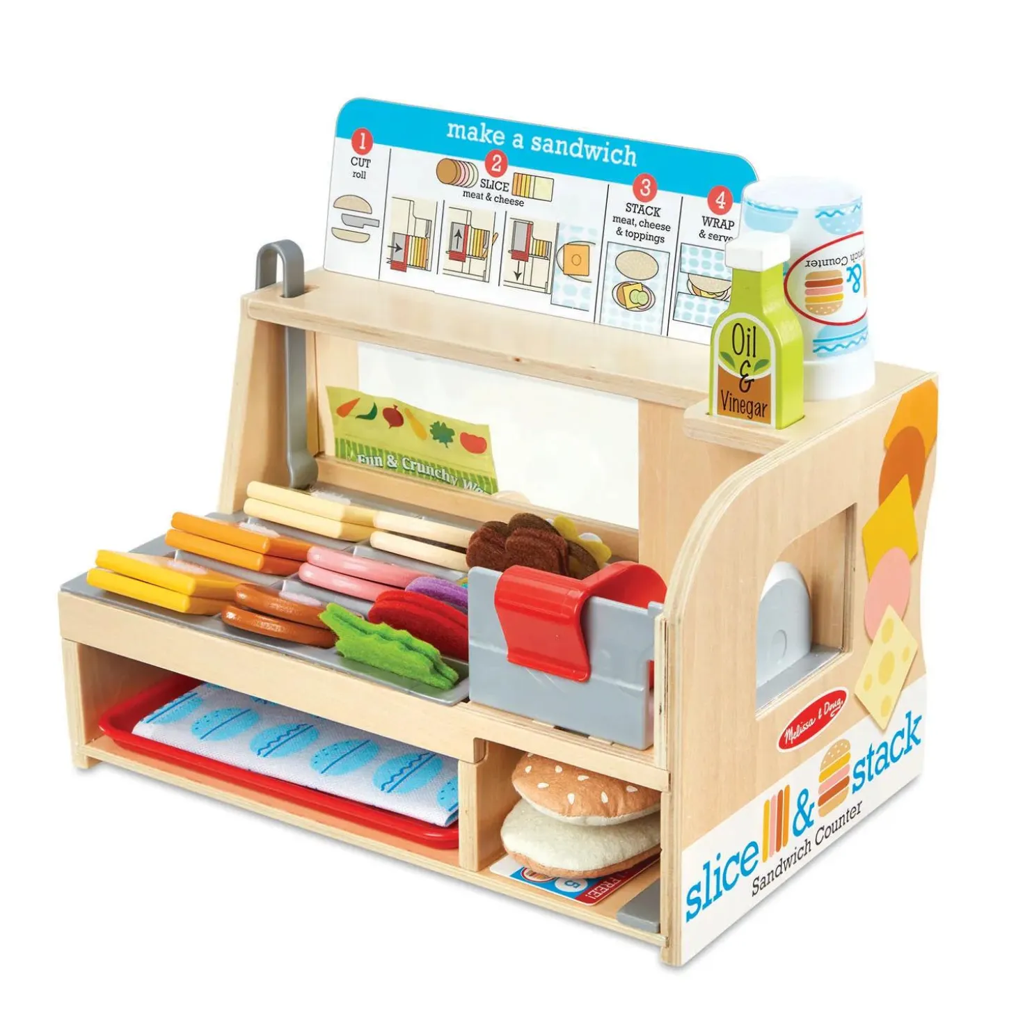 Melissa & Doug Slice & Stack Sandwich Counter