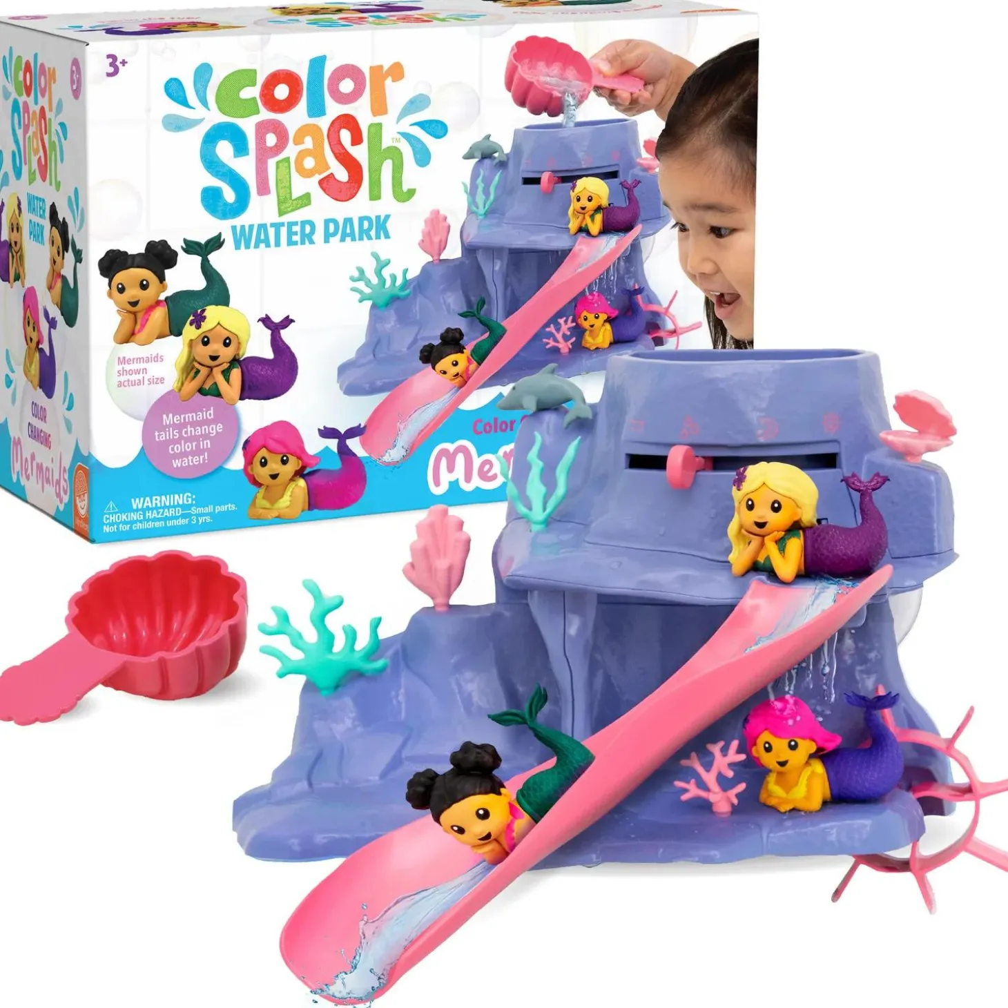 Mermaid Color Splash Water Park Bath Toy Set