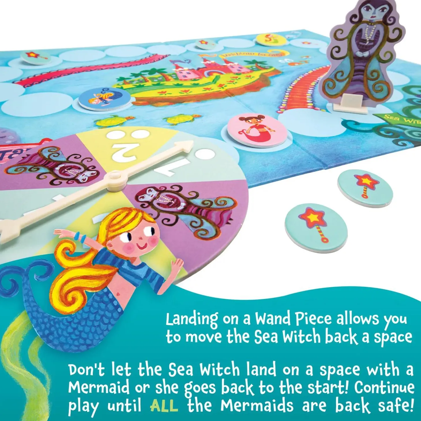 Mermaid Island Peaceable Kingdom Cooperative Board Game